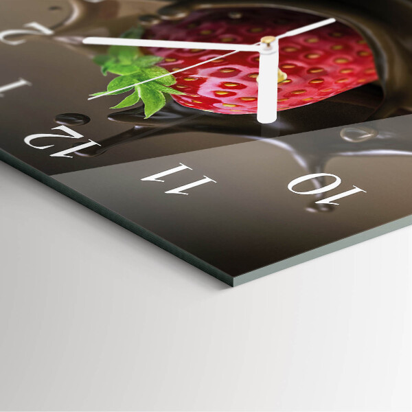 Square wall clock Chocolate