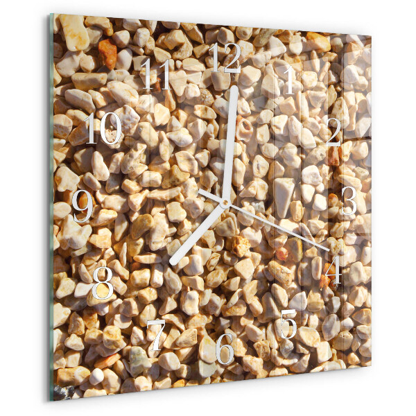 Square wall clock Gravel