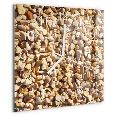 Square wall clock Gravel