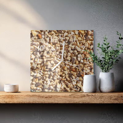 Square wall clock Gravel