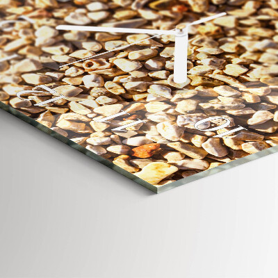 Square wall clock Gravel