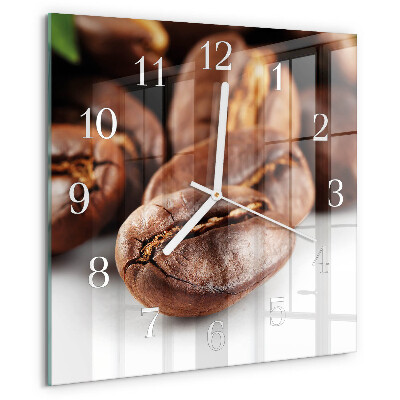 Square wall clock Coffee Beans