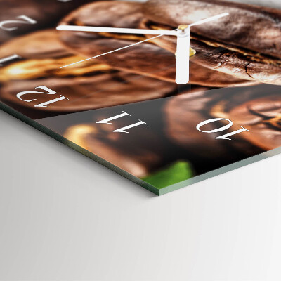 Square wall clock Coffee Beans