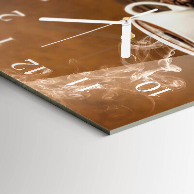 Square wall clock Coffee
