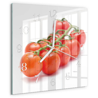 Square wall clock Tomatoes