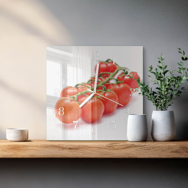 Square wall clock Tomatoes