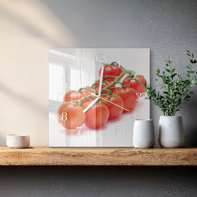 Square wall clock Tomatoes