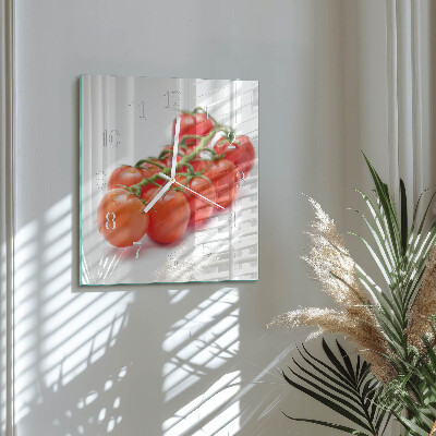 Square wall clock Tomatoes