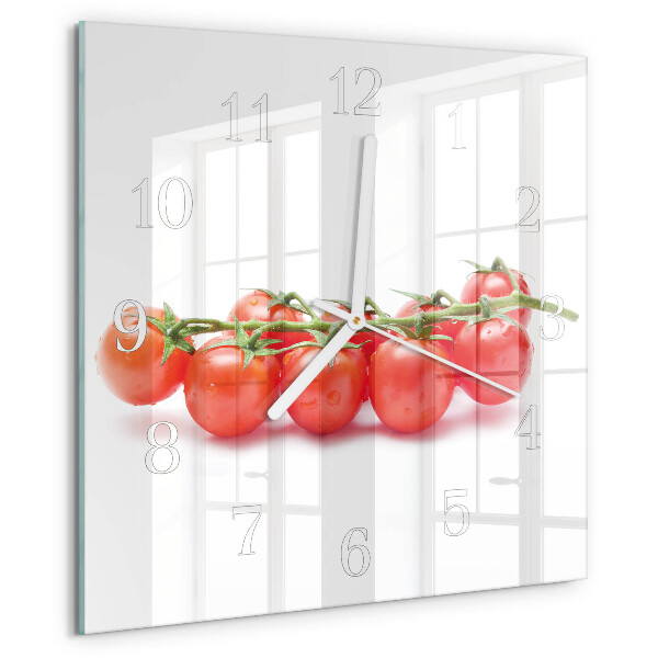 Square wall clock Tomatoes