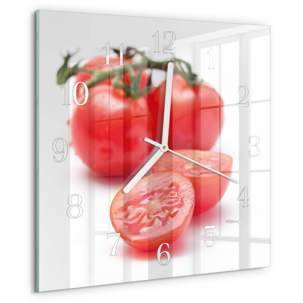 Square wall clock Tomatoes