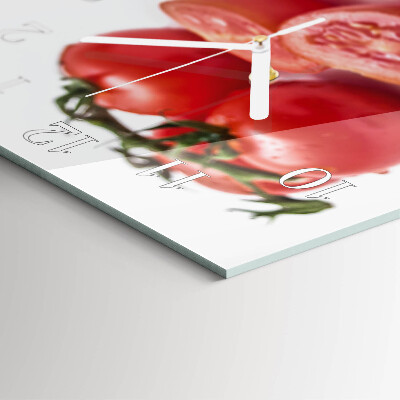 Square wall clock Tomatoes