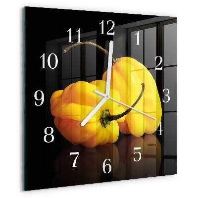 Square wall clock Pepper