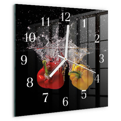 Square wall clock Pepper