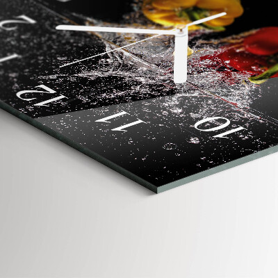 Square wall clock Pepper