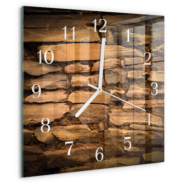Square wall clock Stones