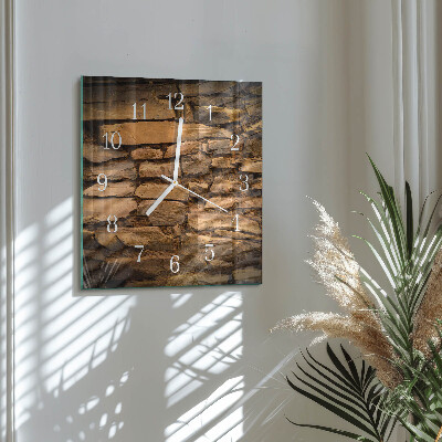 Square wall clock Stones