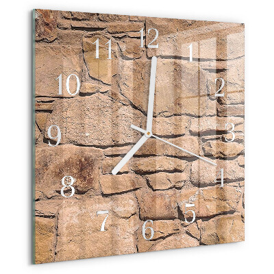 Square wall clock Stones