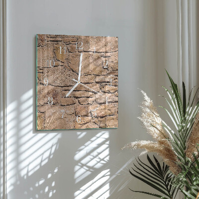 Square wall clock Stones