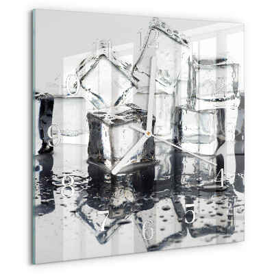 Square wall clock Ice