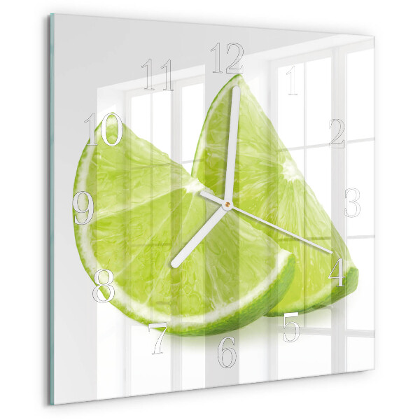 Square wall clock Calcium carbonate