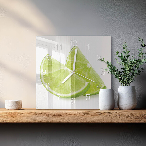 Square wall clock Calcium carbonate