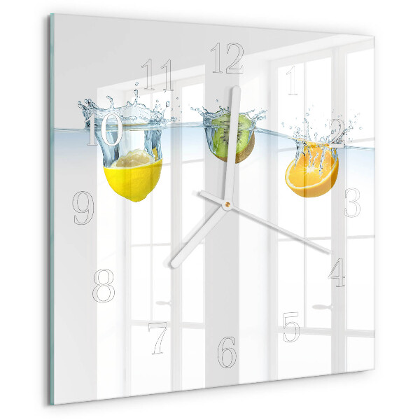 Square wall clock Kiwi