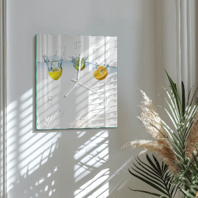 Square wall clock Kiwi