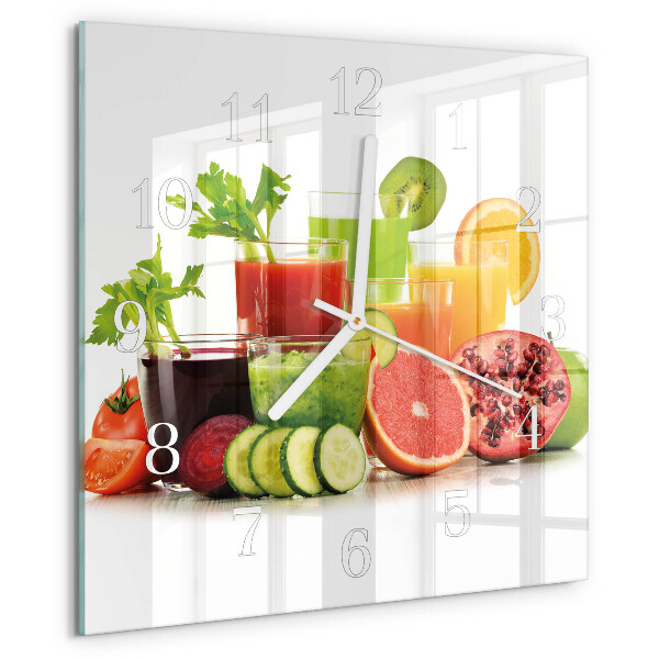 Square wall clock Juices
