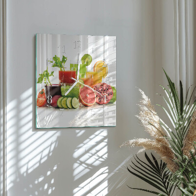 Square wall clock Juices