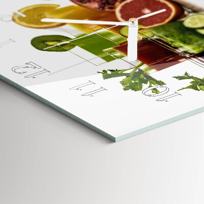 Square wall clock Juices