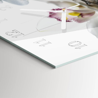 Square wall clock Orchid