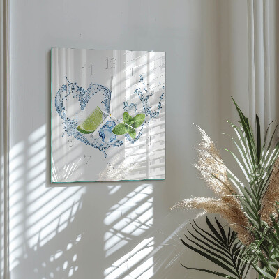Square wall clock Mint