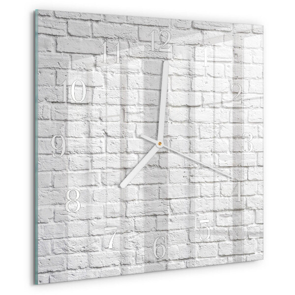 Square wall clock Brick