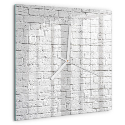 Square wall clock Brick