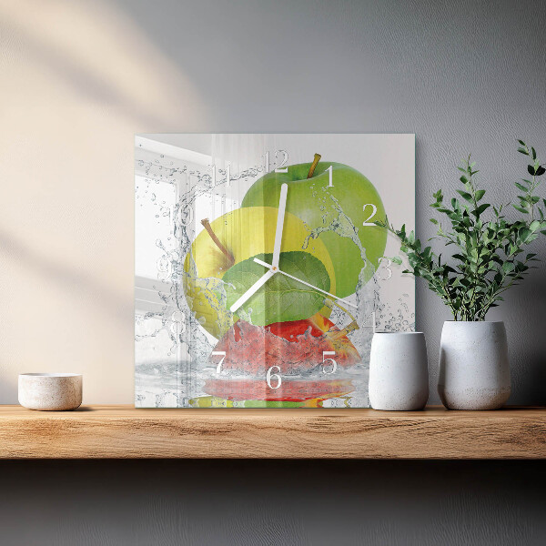 Square wall clock Apple