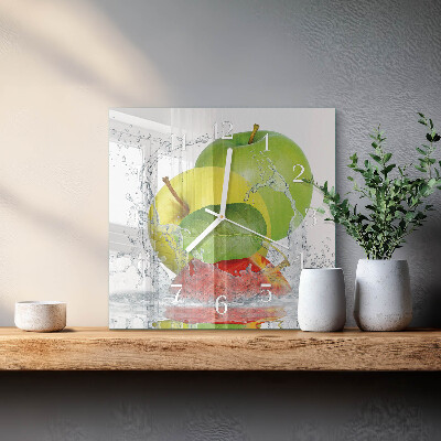 Square wall clock Apple
