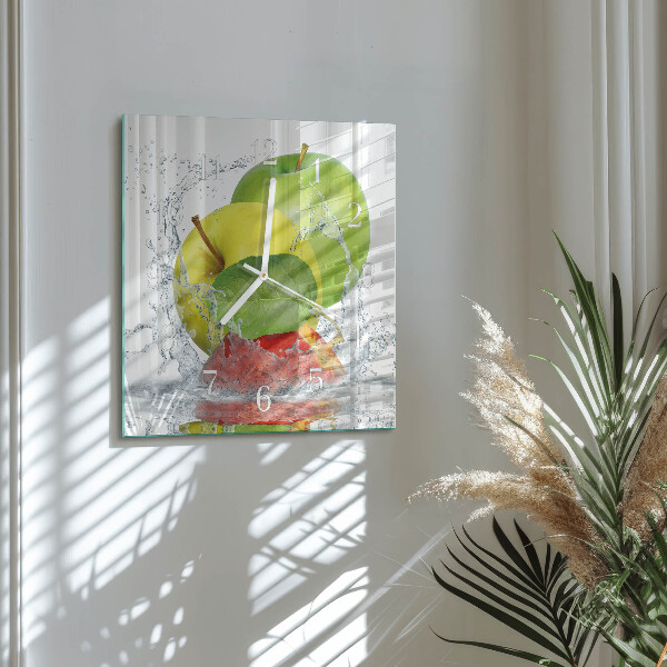 Square wall clock Apple