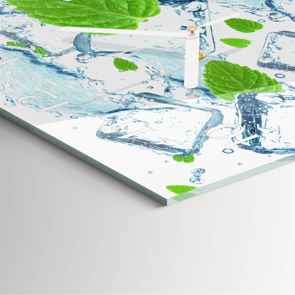 Square wall clock Ice Mint