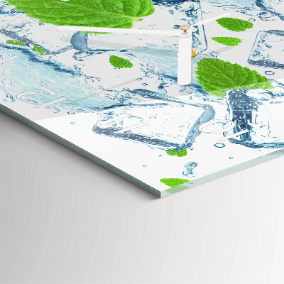 Square wall clock Ice Mint