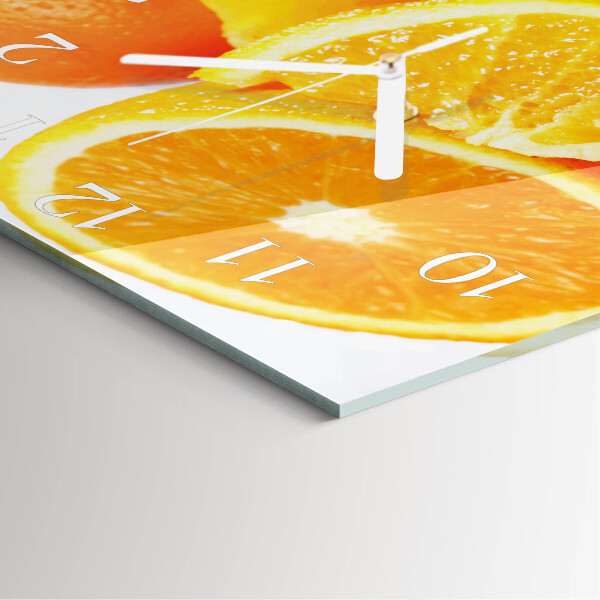 Square wall clock Oranges