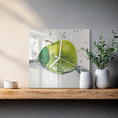 Square wall clock Apple