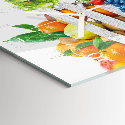 Square wall clock Vegetables