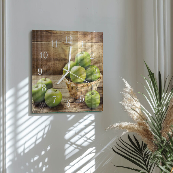 Square wall clock Apple