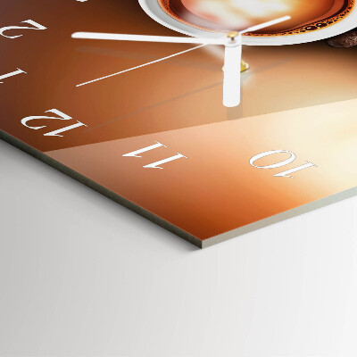 Square wall clock Coffee