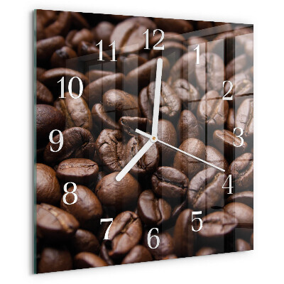 Square wall clock Coffee Beans