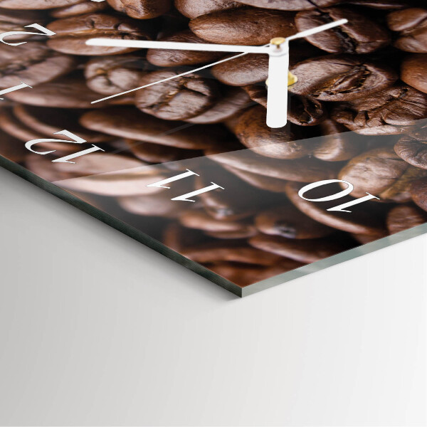 Square wall clock Coffee Beans