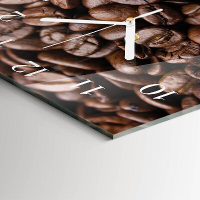 Square wall clock Coffee Beans