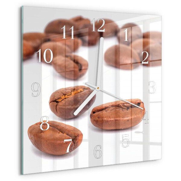 Square wall clock Coffee Beans