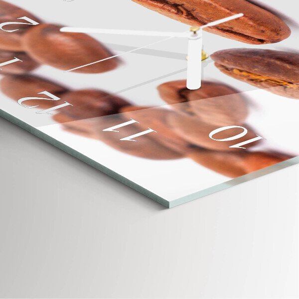 Square wall clock Coffee Beans