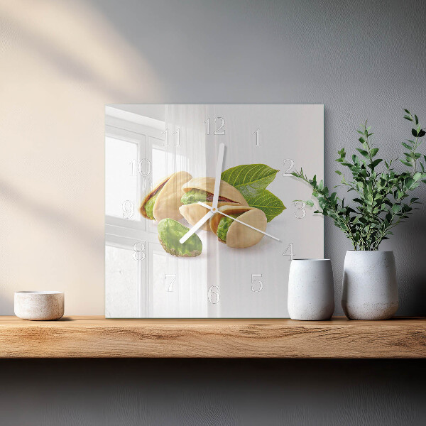 Square wall clock Nuts